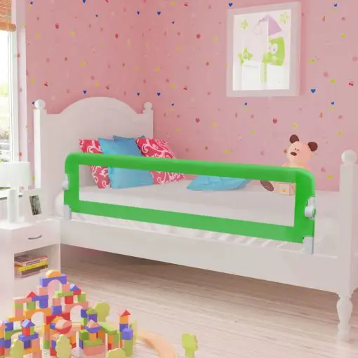 vidaXL Toddler Safety Bed Rail 150 x 42 cm Green