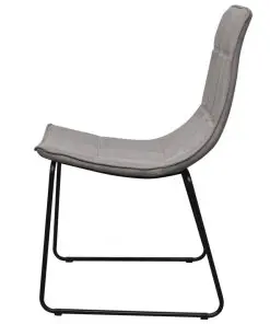 vidaXL Dining Chairs 4 pcs Light Grey Fabric