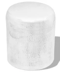 vidaXL Hammered Aluminium Stool/Side Table Silver