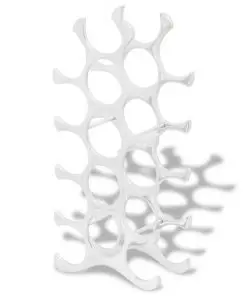 vidaXL Wine Stand for 15 Bottles Silver Aluminium