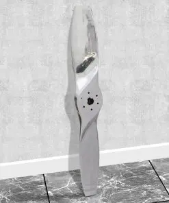 Decorative Aluminium Wall Mounted Aircraft Propeller Silver 117 cm