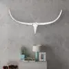 Wall Mounted Aluminium Bull’s Head Decoration Silver 125 cm Wall Mounted Aluminium Bull’s Head Decoration Silver 125 cm