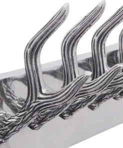Aluminium Wardrobe Hook Coat Rack Hat/Tie Hanger Silver