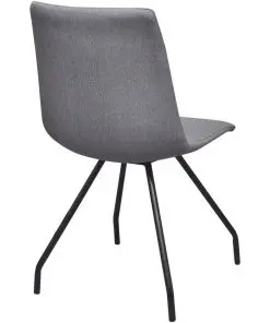 vidaXL Dining Chairs 4 pcs Light Grey Fabric