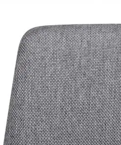 vidaXL Dining Chairs 4 pcs Light Grey Fabric