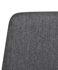 vidaXL Dining Chairs 2 pcs Dark Grey Fabric