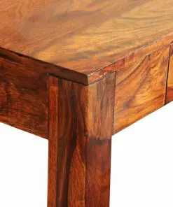 vidaXL Console Table with 3 Drawers 80 cm Solid Sheesham Wood