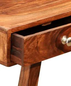 vidaXL Console Table with 3 Drawers 76 cm Solid Sheesham Wood