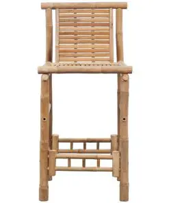 vidaXL Bar Stools 2 pcs Bamboo