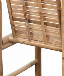 vidaXL Bar Stools 2 pcs Bamboo