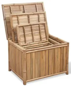 vidaXL Storage Boxes 3 pcs Bamboo