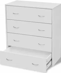 vidaXL Sideboard with 4 Drawers 60×30.5×71 cm White