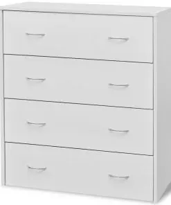 vidaXL Sideboard with 4 Drawers 60×30.5×71 cm White
