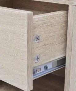 vidaXL Nightstand 2 pcs with Drawer Oak Colour