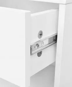 vidaXL Nightstand 2 pcs with Drawer White
