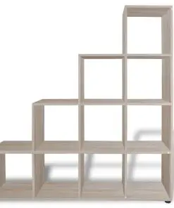 vidaXL Staircase Bookcase/Display Shelf 142 cm Oak