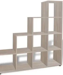 vidaXL Staircase Bookcase/Display Shelf 142 cm Oak