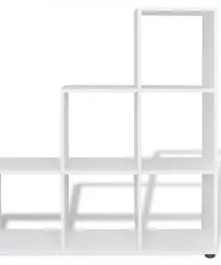 vidaXL Staircase Bookcase/Display Shelf 107 cm White