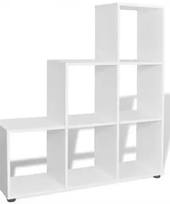 vidaXL Staircase Bookcase/Display Shelf 107 cm White