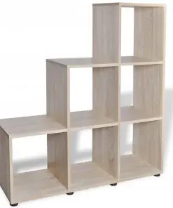 vidaXL Staircase Bookcase/Display Shelf 107 cm Oak