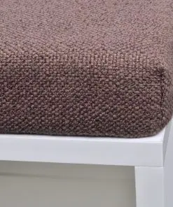 Shoe Storage Bench 10 Compartments White