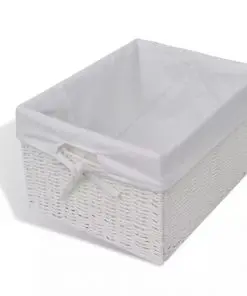 vidaXL Storage Bench Aarau White