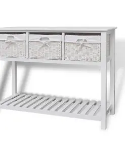 vidaXL Storage Sideboard White