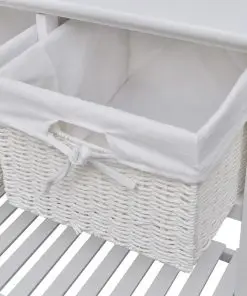 vidaXL Storage Sideboard White