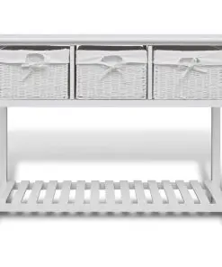 vidaXL Storage Sideboard White