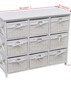 vidaXL Storage Cabinet Akron White