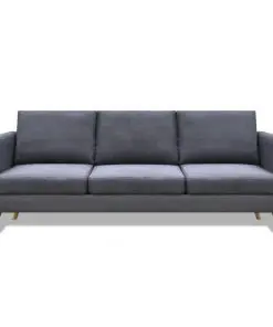 vidaXL Sofa Set 2-Seater and 3-Seater Fabric Dark Grey