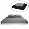 vidaXL Double-sided Quilted Bedspread Black/Grey 170 x 210 cm vidaXL Double-sided Quilted Bedspread Black/Grey 170 x 210 cm