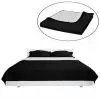 vidaXL Double-sided Quilted Bedspread Black/White 170 x 210 cm vidaXL Double-sided Quilted Bedspread Black/White 170 x 210 cm