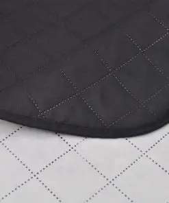 vidaXL Double-sided Quilted Bedspread Black/White 230 x 260 cm
