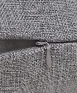 vidaXL 4 Anthracite Cushion Covers Linen-look 40 x 40 cm