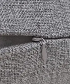 vidaXL 4 Anthracite Cushion Covers Linen-look 80 x 80 cm