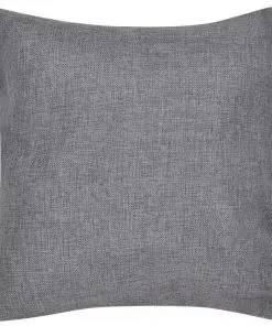 vidaXL 4 Anthracite Cushion Covers Linen-look 80 x 80 cm