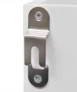 vidaXL Wall Cabinet Display Shelf Book/DVD/Glass Storage White MDF