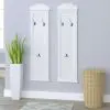 vidaXL Coat Racks 2 pcs White