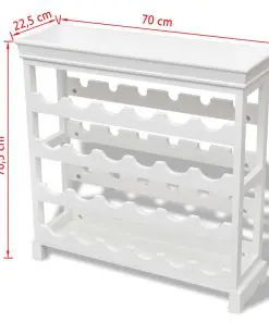 vidaXL Wine Cabinet “Abreu” White