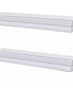 vidaXL Wall Shelves “Aaliyah” 2 pcs White