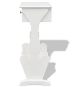 vidaXL Magazine Rack “Melrose” White
