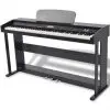 vidaXL 88-Key Digital Piano with Pedals Black Melamine Board