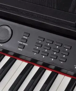 vidaXL 88-Key Digital Piano with Pedals Black Melamine Board