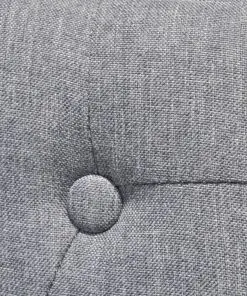 vidaXL Dining Chairs 6 pcs Light Grey Fabric