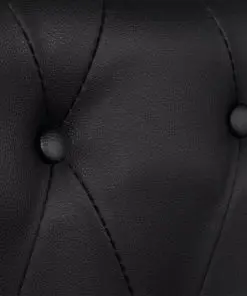 vidaXL Chesterfield 2-Seater and 3-Seater Artificial Leather Black