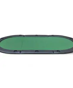 vidaXL 10-Player Foldable Poker Tabletop Green