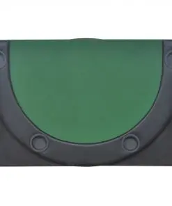vidaXL 10-Player Foldable Poker Tabletop Green