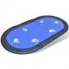 vidaXL 10-Player Foldable Poker Tabletop Blue vidaXL 10-Player Foldable Poker Tabletop Blue