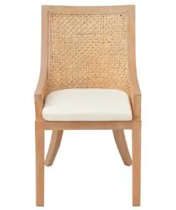 vidaXL Dining Chairs 2 pcs Rattan and Solid Mango Wood